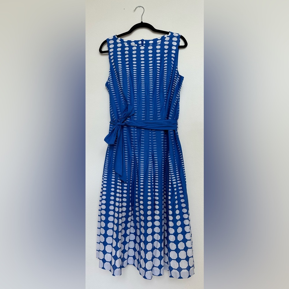 Anne Klein Shore Blue midi dress